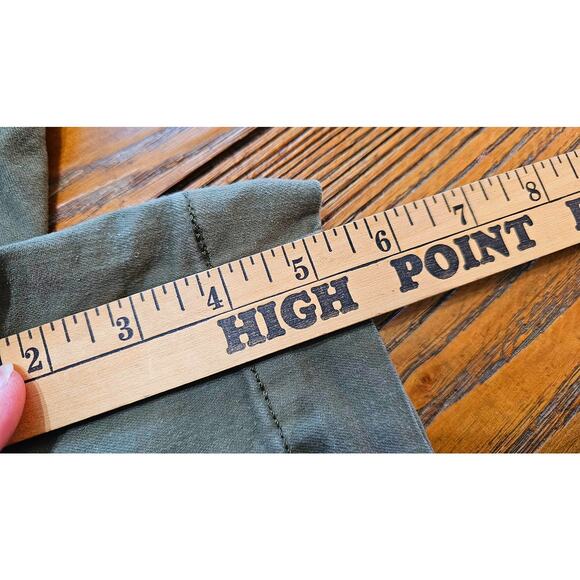 Simply Vera Wang Mid Rise Shorts Denim Bottoms Womens Plus Size 16 Olive Green - Picture 8 of 8